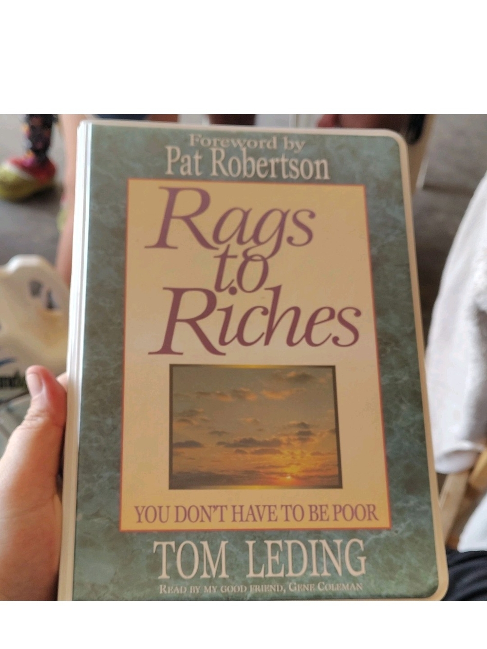 Rags to Riches Hardcover Book - Green/Beige